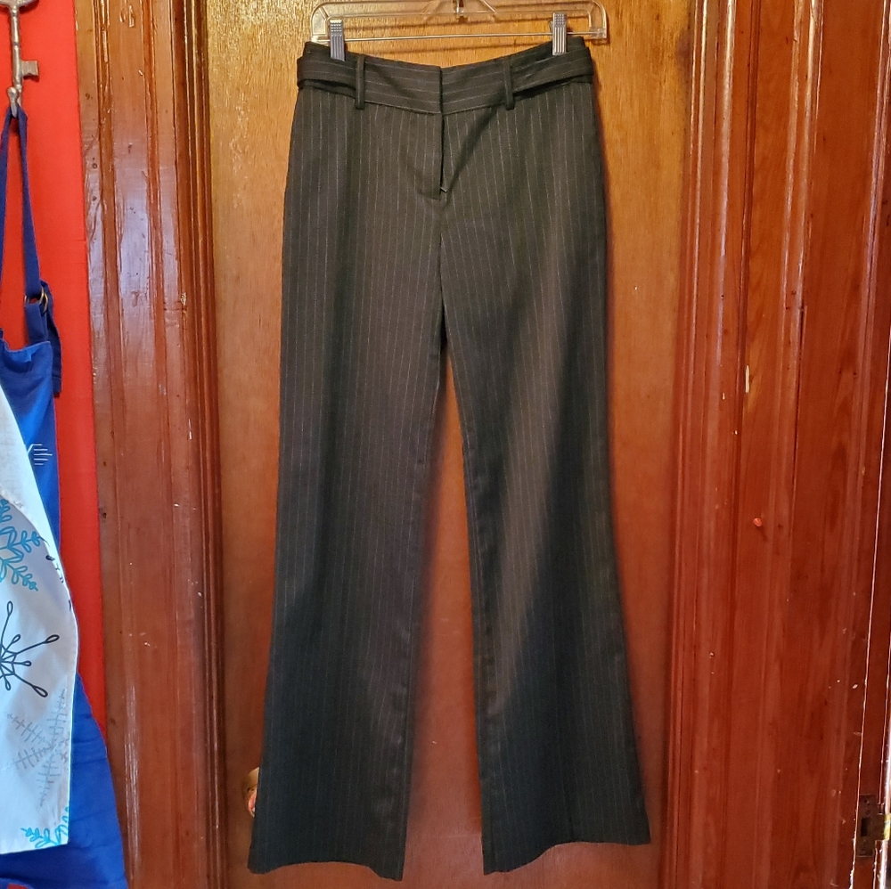 Charcoal Grey Pinstriped BCX Dress Pant
